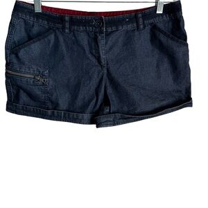Quechua Decathlon Activewear Denim Cuffed Denim Shorts